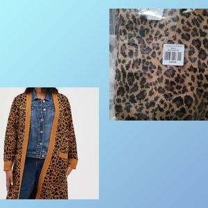 Torrid Leopard Print Long Cardigan